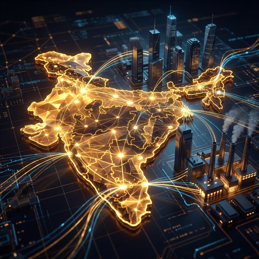 Abstract representation of global wealth